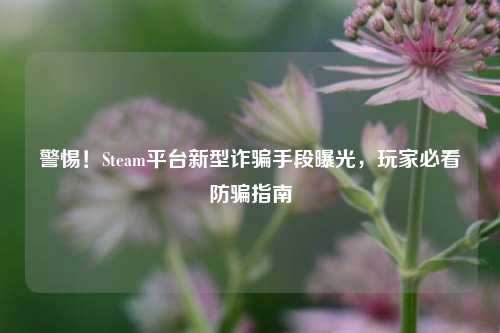 警惕！Steam平台新型诈骗手段曝光，玩家必看防骗指南