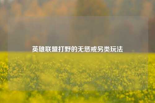 英雄联盟打野的无惩戒另类玩法