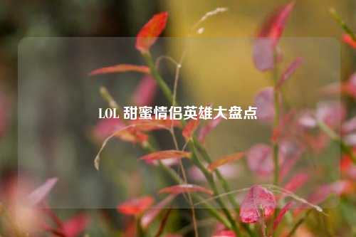 LOL 甜蜜情侣英雄大盘点