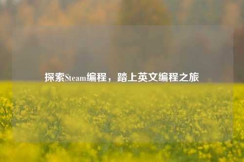 探索Steam编程,踏上英文编程之旅