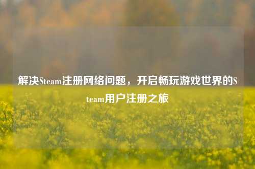 解决Steam注册 *** 问题，开启畅玩游戏世界的Steam用户注册之旅