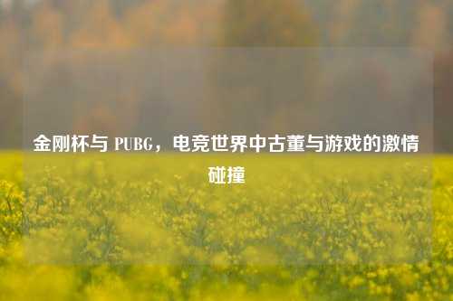 金刚杯与 PUBG，电竞世界中古董与游戏的***碰撞