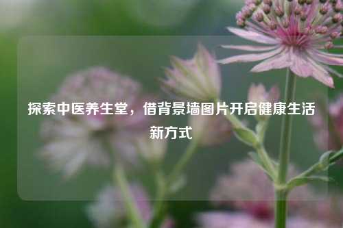 探索中医养生堂，借背景墙图片开启健康生活新方式