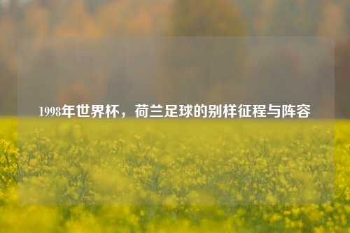 1998年世界杯,荷兰足球的别样征程与阵容