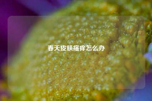 春天皮肤瘙痒怎么办