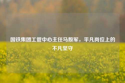 国铁集团工管中心主任马殷军,平凡岗位上的不凡坚守