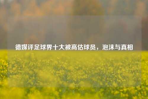 德媒评足球界十大被高估球员,泡沫与真相