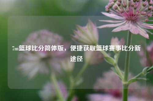 7m篮球比分简体版,便捷获取篮球赛事比分新途径