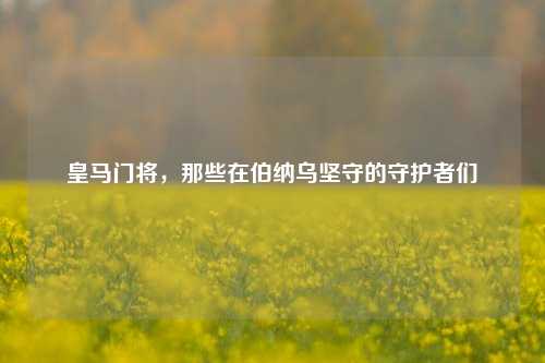 皇马门将,那些在伯纳乌坚守的守护者们