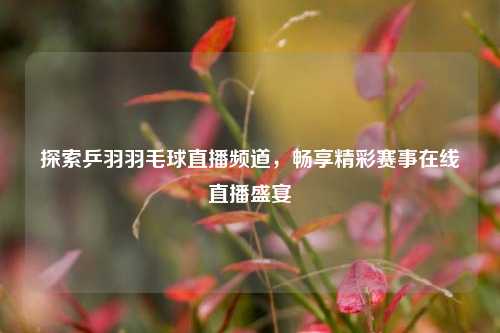 探索乒羽羽毛球直播频道,畅享精彩赛事在线直播盛宴