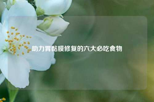 助力胃黏膜修复的六大必吃食物