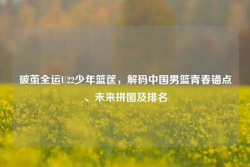破茧全运U22少年篮筐,解码中国男篮青春锚点、未来拼图及排名