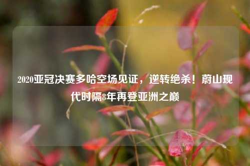 2020亚冠决赛多哈空场见证,逆转绝杀!蔚山现代时隔8年再登亚洲之巅