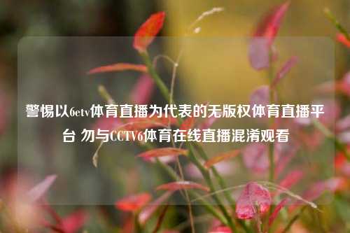 警惕以6etv体育直播为代表的无版权体育直播平台 勿与CCTV6体育在线直播混淆观看