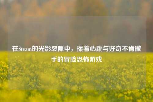 在Steam的光影裂隙中,攥着心跳与好奇不肯撒手的冒险恐怖游戏