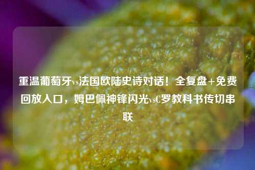 重温葡萄牙vs法国欧陆史诗对话!全复盘+免费回放入口,姆巴佩神锋闪光vsC罗教科书传切串联