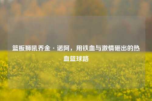 篮板狮吼乔金·诺阿,用铁血与***砸出的热血篮球路