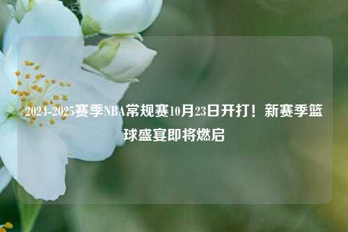 2024-2025赛季NBA常规赛10月23日开打!新赛季篮球盛宴即将燃启