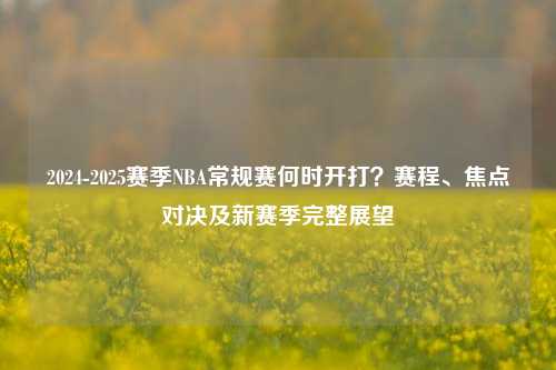 2024-2025赛季NBA常规赛何时开打？赛程、焦点对决及新赛季完整展望