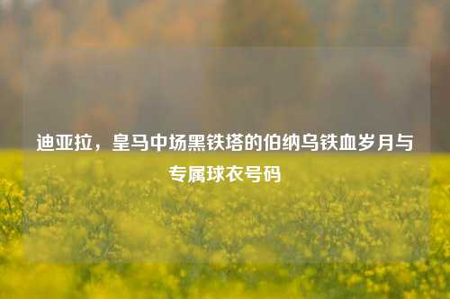 迪亚拉，皇马中场黑铁塔的伯纳乌铁血岁月与专属球衣号码