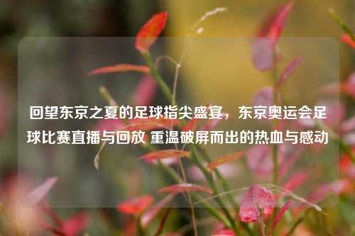 回望东京之夏的足球指尖盛宴，东京奥运会足球比赛直播与回放 重温破屏而出的热血与感动
