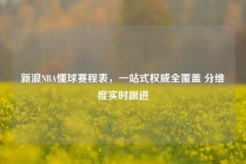 新浪NBA懂球赛程表,一站式权威全覆盖 分维度实时跟进