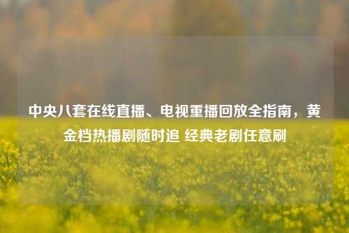 中央八套在线直播、电视重播回放全指南，黄金档热播剧随时追 经典老剧任意刷