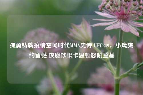 孤勇铸就疫情空场时代MMA史诗 UFC249，小鹰爽约留憾 夜魔饮恨卡温顿怒吼登基