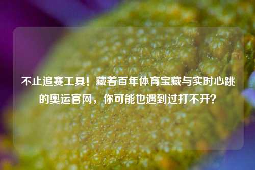 不止追赛工具！藏着百年体育宝藏与实时心跳的奥运官网，你可能也遇到过打不开？