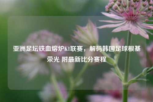 亚洲足坛铁血熔炉K1联赛，解码韩国足球根基荣光 附最新比分赛程