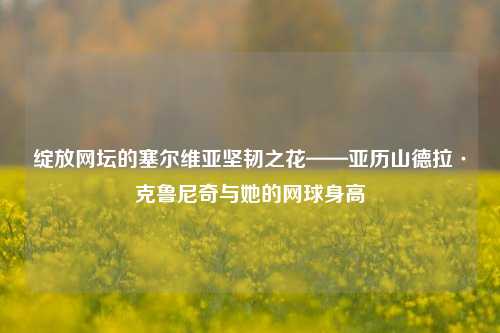 绽放网坛的塞尔维亚坚韧之花——亚历山德拉·克鲁尼奇与她的网球身高
