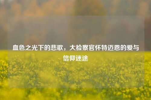 血色之光下的悲歌，大检察官怀特迈恩的爱与信仰迷途