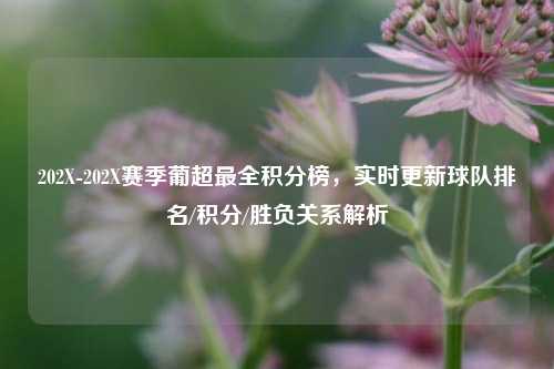 202X-202X赛季葡超最全积分榜,实时更新球队排名/积分/胜负关系解析