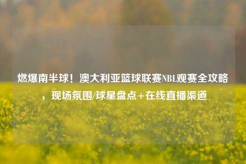 燃爆南半球!澳大利亚篮球联赛NBL观赛全攻略,现场氛围/球星盘点+在线直播渠道
