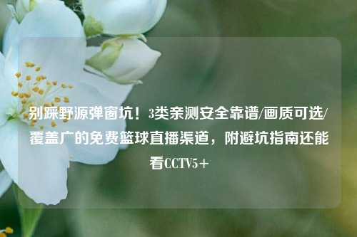 别踩野源弹窗坑!3类亲测安全靠谱/画质可选/覆盖广的免费篮球直播渠道,附避坑指南还能看CCTV5+