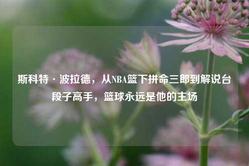 斯科特·波拉德,从NBA篮下拼命三郎到解说台段子高手,篮球永远是他的主场