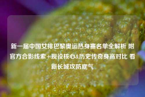 新一届中国女排巴黎奥运热身赛名单全解析 附官方合影线索+现役核心&历史传奇身高对比 看新长城攻防底气