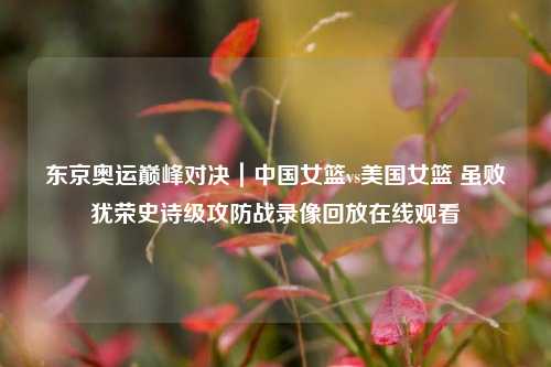 东京奥运巅峰对决|中国女篮vs美国女篮 虽败犹荣史诗级攻防战录像回放在线观看